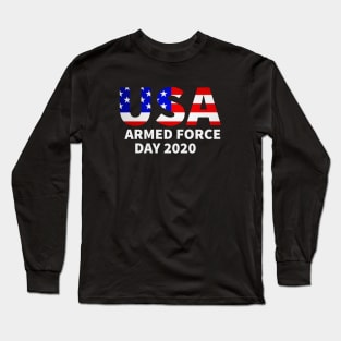 usa armed force day 2020 Long Sleeve T-Shirt